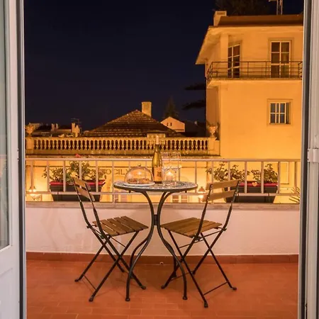 Sea View Wterrace 2 Mins From In Old Town Apartment Cascais